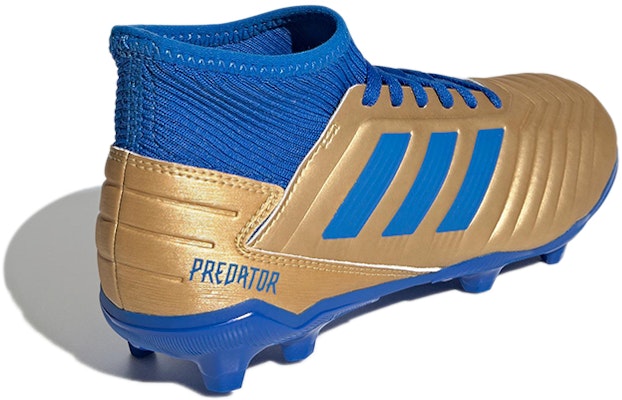 (Youth) adidas Predator 19.3 Firm Ground Boots 'Gold Metallic Blue' G25793 Shop (Youth) adidas Predator 19.3 Firm Ground Boots 'Gold Metallic Blue' G25793