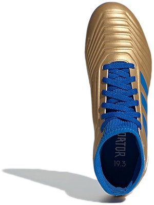 (Youth) adidas Predator 19.3 Firm Ground Boots 'Gold Metallic Blue' G25793 Purchase (Youth) adidas Predator 19.3 Firm Ground Boots 'Gold Metallic Blue' G25793