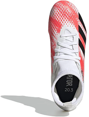 兒童 adidas Predator 20.3 天然草地耐磨防滑足球鞋 白紅黑 Purchase 兒童 adidas Predator 20.3 天然草地耐磨防滑足球鞋 白紅黑