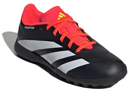 兒童 adidas Predator 24 人造草坪 減震耐磨透氣包裹性 低幫 兒童足球鞋 黑紅 Lookbook 兒童 adidas Predator 24 人造草坪 減震耐磨透氣包裹性 低幫 兒童足球鞋 黑紅