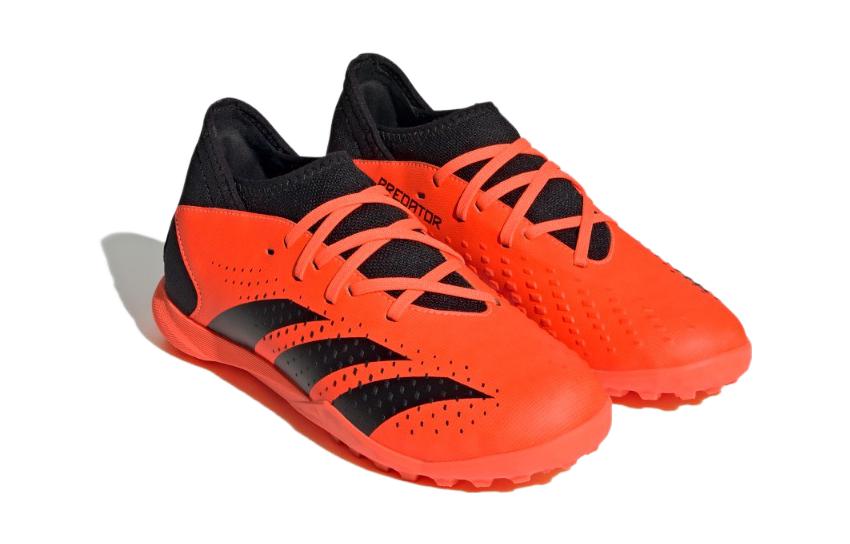 Lookbook 大童 adidas Predator Accuracy.3 TF J 草地 防滑減震耐磨 低筒 兒童足球鞋 橙黑