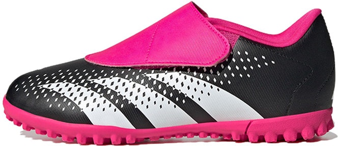 youth-adidas-predator-accuracy-4-hook-and-loop-turf-boots-shock-pink-black-gw-7095