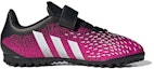 Order (JR) adidas Predator Freak .4 H&l TF Kasut Turf 'Merah Jambu Hitam' FW7538