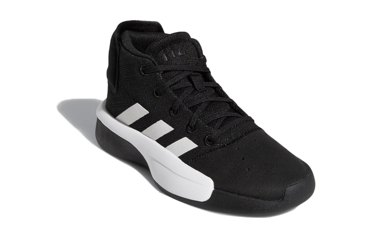 Lookbook 大童 adidas Pro Adversary 2019 J 防滑 中筒 籃球鞋 黑白