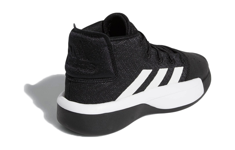 Shop 大童 adidas Pro Adversary 2019 J 防滑 中筒 籃球鞋 黑白