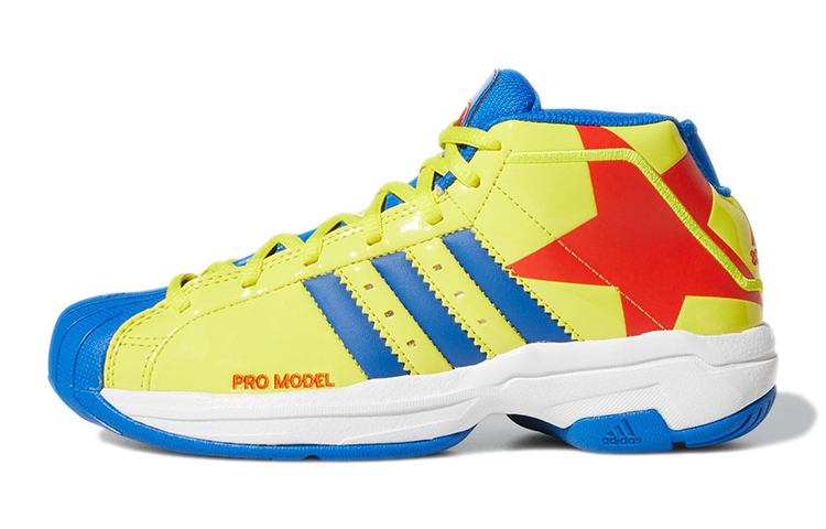 (Youth) adidas Pro Model 2G 'Yellow Blue' FY4951