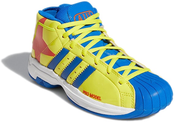 (Youth) adidas Pro Model 2G 'Yellow Blue' FY4951 Lookbook (Youth) adidas Pro Model 2G 'Yellow Blue' FY4951