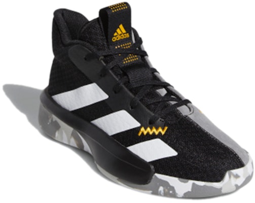 (Youth) adidas Pro Next 2019 J 'Black White Gold' F97305 Lookbook (Youth) adidas Pro Next 2019 J 'Black White Gold' F97305