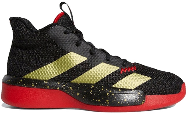 大童 adidas Pro Next J 低筒 籃球鞋 黑金紅 2019 Order 大童 adidas Pro Next J 低筒 籃球鞋 黑金紅 2019