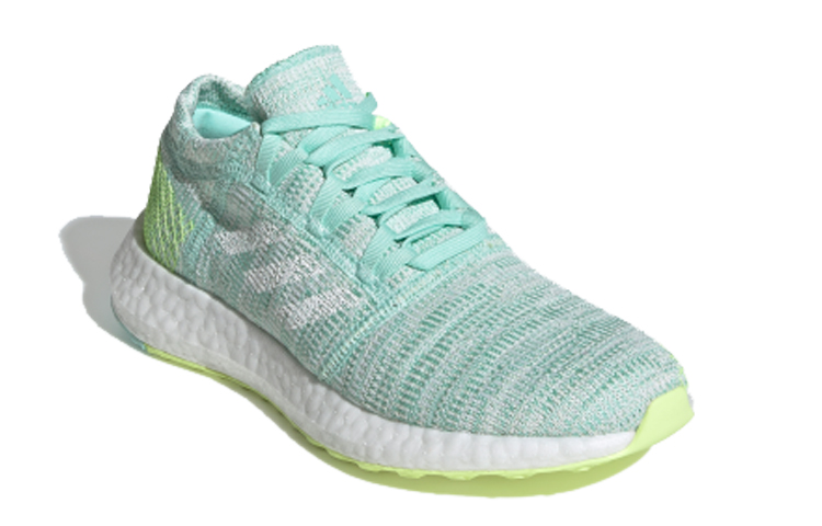 Lookbook 大童 adidas Pureboost Go 低筒 兒童跑步鞋 藍綠白