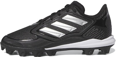 (Youth) adidas PureHustle 3 MD J 'Black Silver Metallic' IG7142 (Youth) adidas PureHustle 3 MD J 'Black Silver Metallic' IG7142