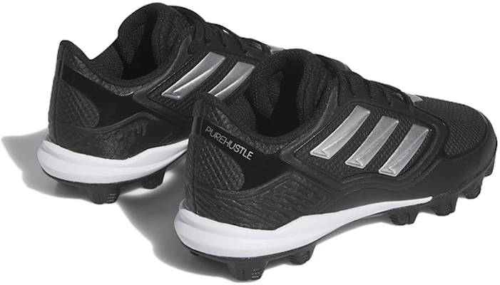 (JR) adidas PureHustle 3 MD J ''Schwarz Silber Metallic'' IG7142 Shop (JR) adidas PureHustle 3 MD J ''Schwarz Silber Metallic'' IG7142