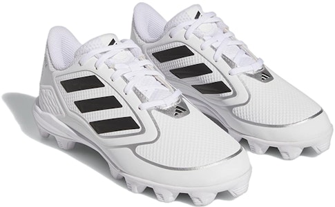 (JR) adidas PureHustle 3 MD J 'Blanco Negro' IG7143 Lookbook (JR) adidas PureHustle 3 MD J 'Blanco Negro' IG7143