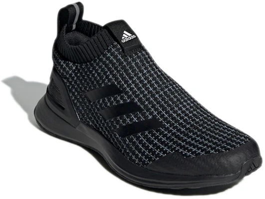 大童 adidas Rapidarun LL Knit J 針織透氣 中筒跑步鞋 黑 Lookbook 大童 adidas Rapidarun LL Knit J 針織透氣 中筒跑步鞋 黑