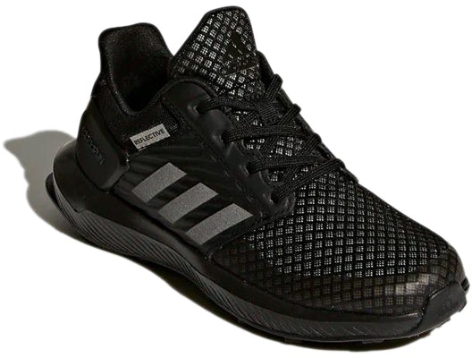 (JR) adidas RapidaRun J 'Hitam Obsidian' BY8971 Lookbook (JR) adidas RapidaRun J 'Hitam Obsidian' BY8971