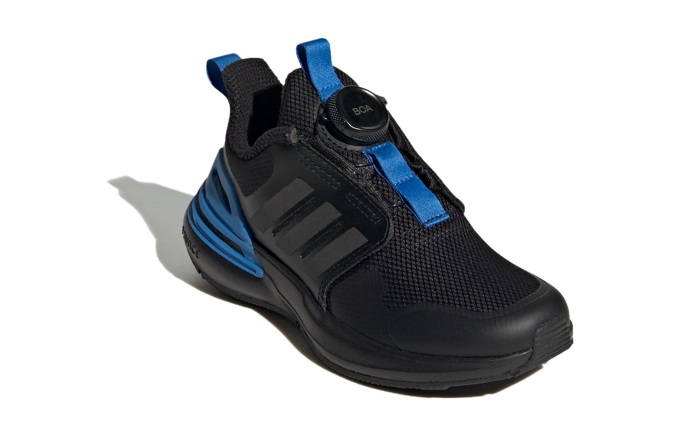 Shop 兒童 adidas Rapidasport BOA 舒適 防滑耐磨 兒童休閒鞋 黑藍色