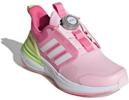 兒童 adidas Rapidasport BOA 減震耐磨 低筒 兒童跑步鞋 粉黃色 Lookbook 兒童 adidas Rapidasport BOA 減震耐磨 低筒 兒童跑步鞋 粉黃色