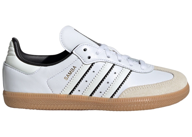 (Youth) adidas Samba OG C 'Double White Black Gum' IH5649