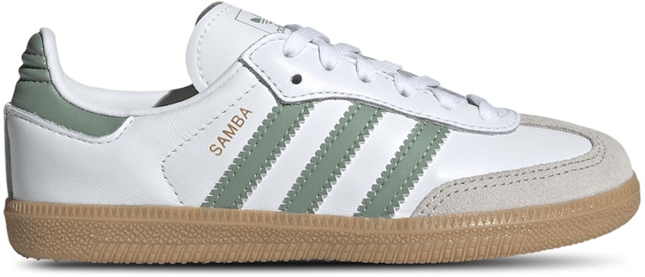 (JR) adidas Samba OG C 'Blanco Plata Verde' JP5483 Buy (JR) adidas Samba OG C 'Blanco Plata Verde' JP5483
