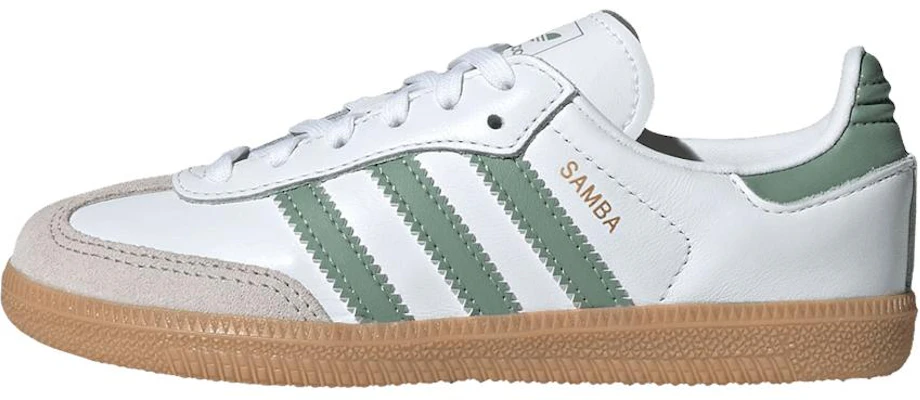 (Youth) adidas Samba OG C 'White Silver Green' JP5483 Buy (Youth) adidas Samba OG C 'White Silver Green' JP5483