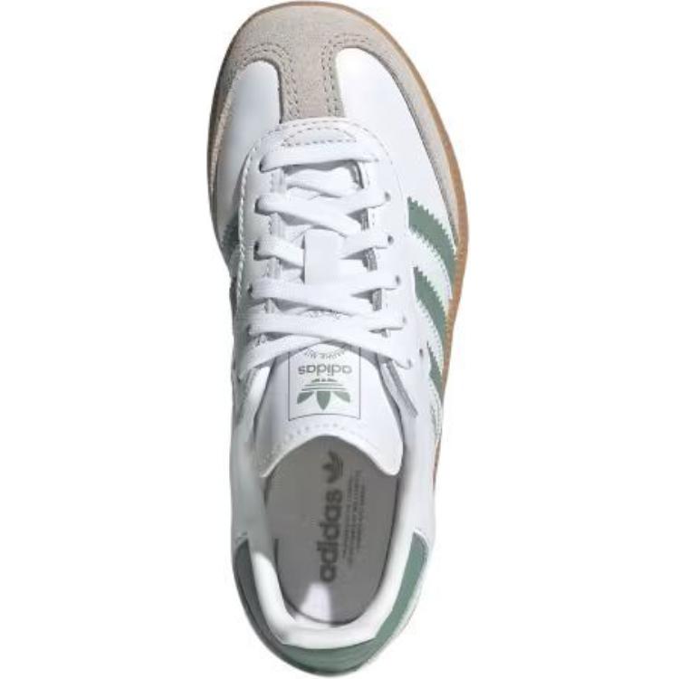Lookbook (Youth) adidas Samba OG C 'White Silver Green' JP5483