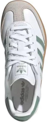 (Youth) adidas Samba OG C 'White Silver Green' JP5483 Lookbook (Youth) adidas Samba OG C 'White Silver Green' JP5483