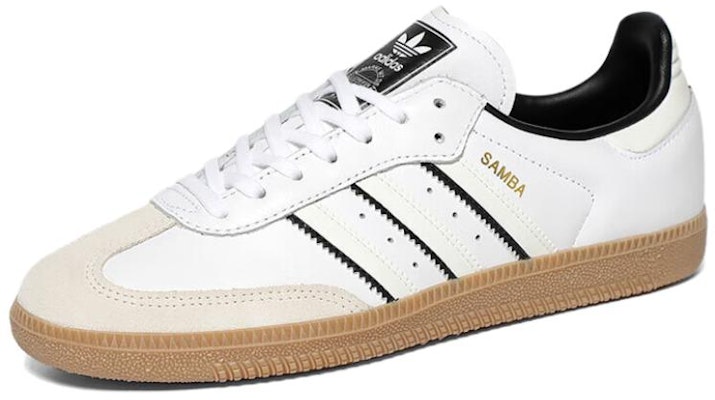 (Youth) adidas Samba OG J 'Double White Black Gum' IH5585 Lookbook (Youth) adidas Samba OG J 'Double White Black Gum' IH5585