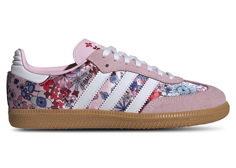 (Youth) adidas Samba OG Liberty London Clear Pink Floral JQ2008