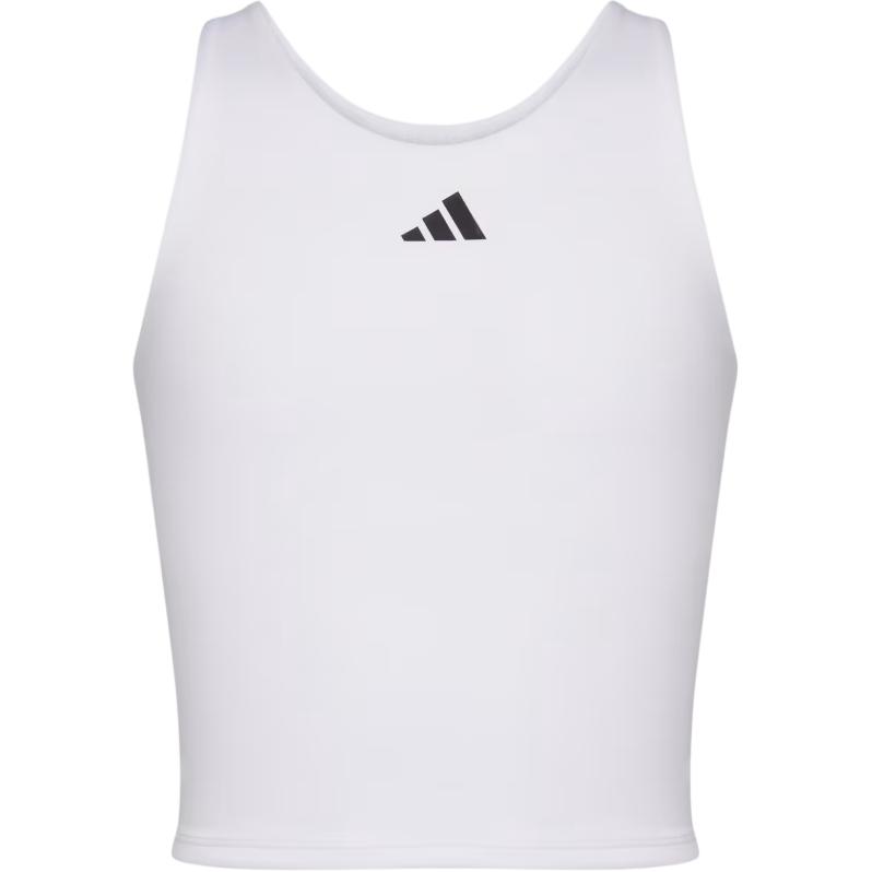 (Youth) adidas Sleeveless Tank Bra White Youth Comfortable Elastic Racerback Top GC0519