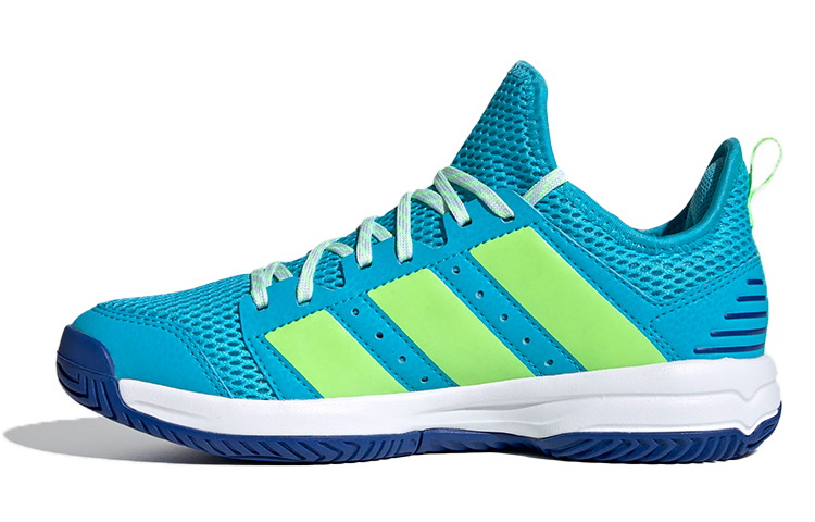 (Youth) adidas Stabil Indoor K Shoes Blue/Green FU8402