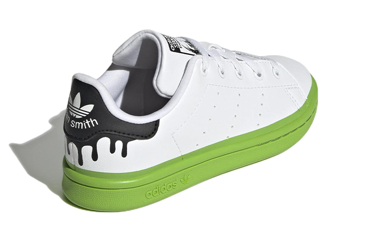 Shop （青少年）adidas Stan Smith 'Paint Drip - 純白綠色' GZ3967