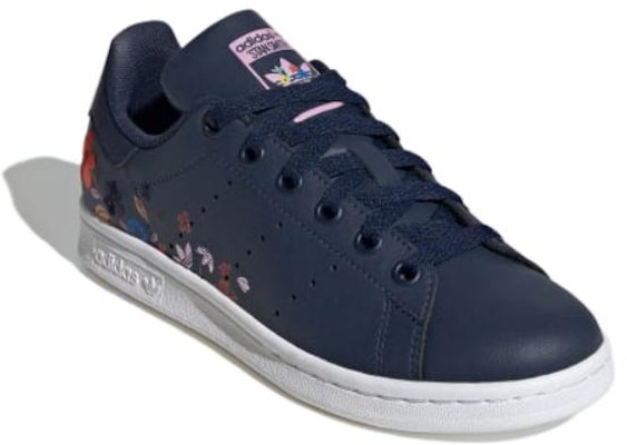 (Youth) adidas Stan Smith J 'Night Indigo Floral' IE8209 Lookbook (Youth) adidas Stan Smith J 'Night Indigo Floral' IE8209