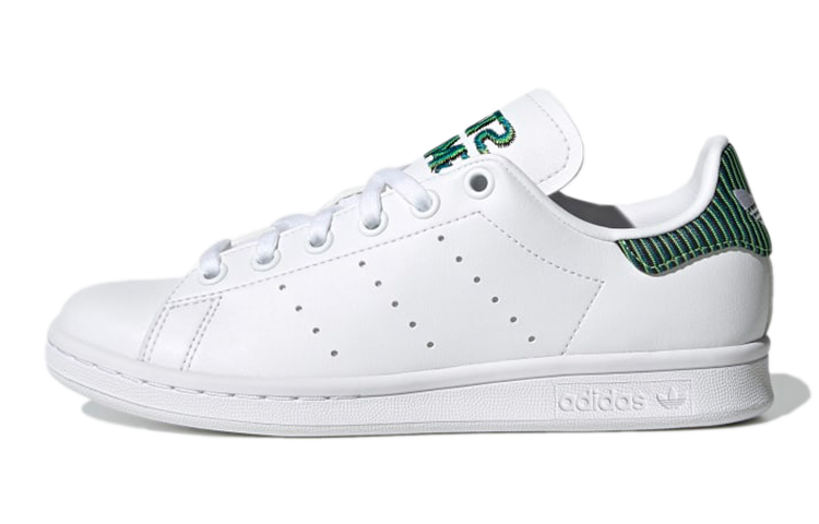 (Youth) adidas Stan Smith J 'White Green Embroidered' GZ7366