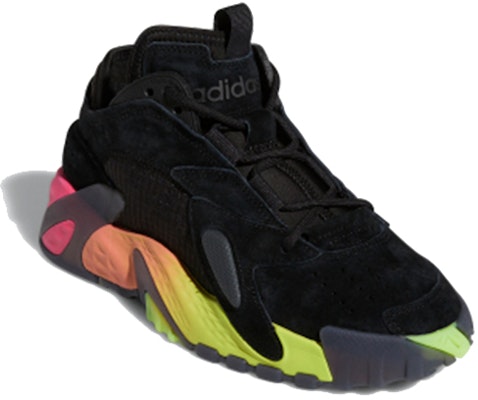 (Youth) adidas Streetball J 'Black Yellow Pink' EF9606 Lookbook (Youth) adidas Streetball J 'Black Yellow Pink' EF9606