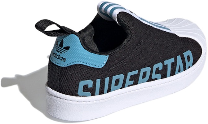 (JR) adidas Superstar 360 X J 'Negro Azul Brumoso' FX4916 Shop (JR) adidas Superstar 360 X J 'Negro Azul Brumoso' FX4916