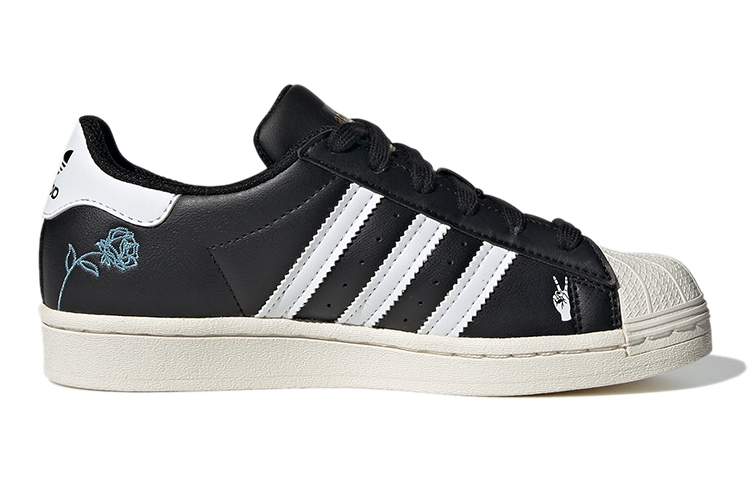 (Youth) adidas Superstar Big Kid 'Empowering Graphics - Black' 圖 2