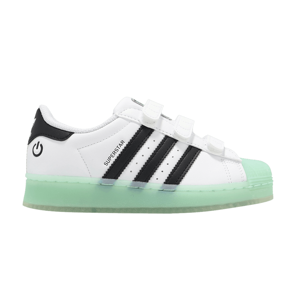 (Youth) adidas Superstar CF C 'LED Lights - White Semi Flash Aqua' IG7004
