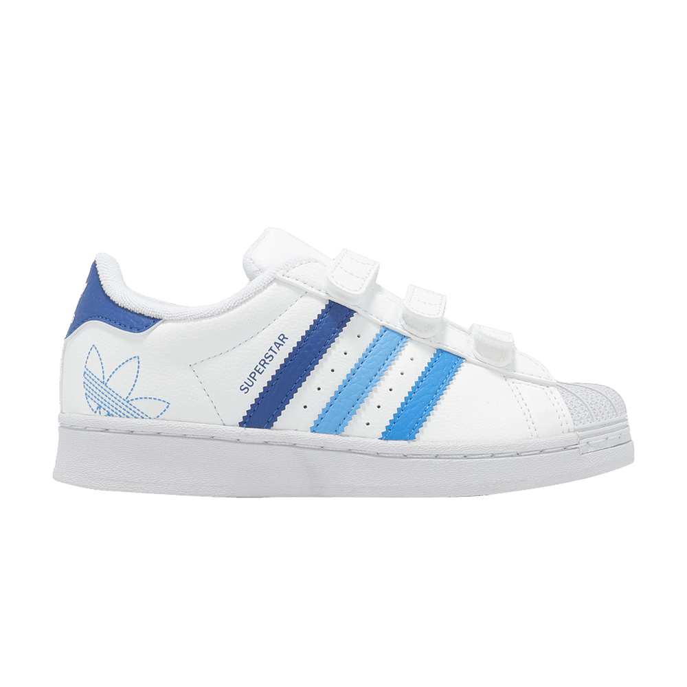 (Youth) adidas Superstar CF C 'White Royal Blue Burst' IF3577