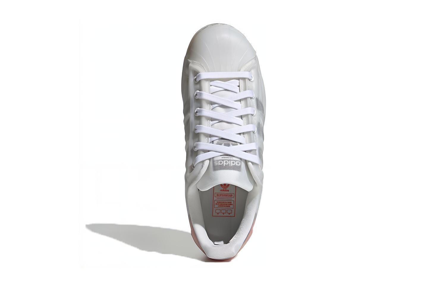 Shop (JR) adidas Superstar Futureshell J ''Blanc Semi Rouge Solaire'' S42622