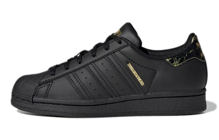 Buy (Youth) adidas Superstar J 'Black Gold Metallic' H03992