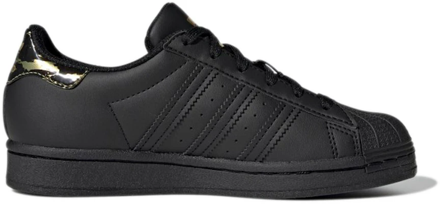 (Youth) adidas Superstar J 'Black Gold Metallic' H03992 Order (Youth) adidas Superstar J 'Black Gold Metallic' H03992