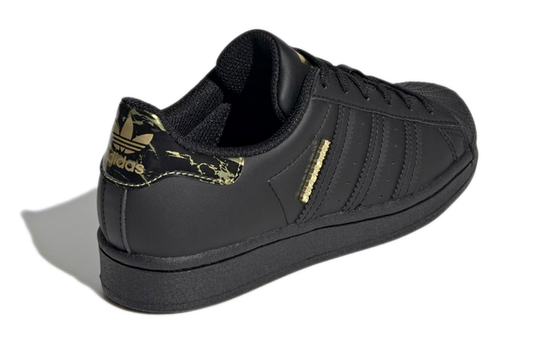 Shop (Youth) adidas Superstar J 'Black Gold Metallic' H03992