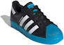 Lookbook (JR) adidas Superstar J ''Schwarz Signal Cyan'' FW3981