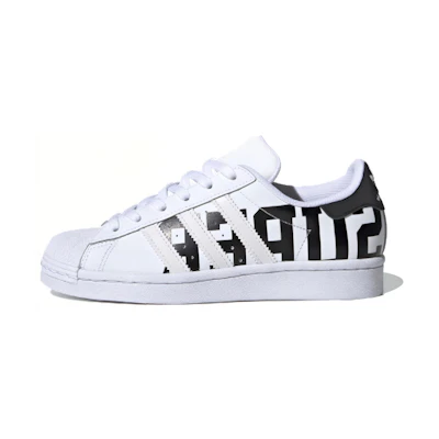 (Youth) adidas Superstar J 'White Black'