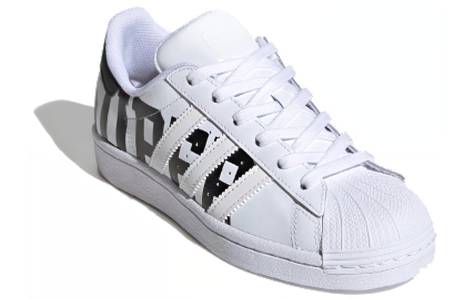 Order 大童 adidas originals Superstar J 經典 防滑減震耐磨 低筒 兒童板鞋 白黑