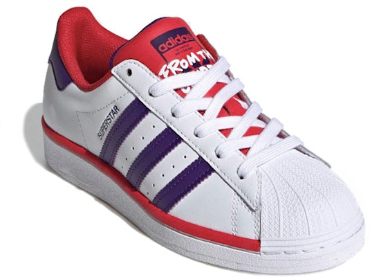 (JR) adidas Superstar J 'Putih Ungu Kolej Merah' FV3666 Order (JR) adidas Superstar J 'Putih Ungu Kolej Merah' FV3666