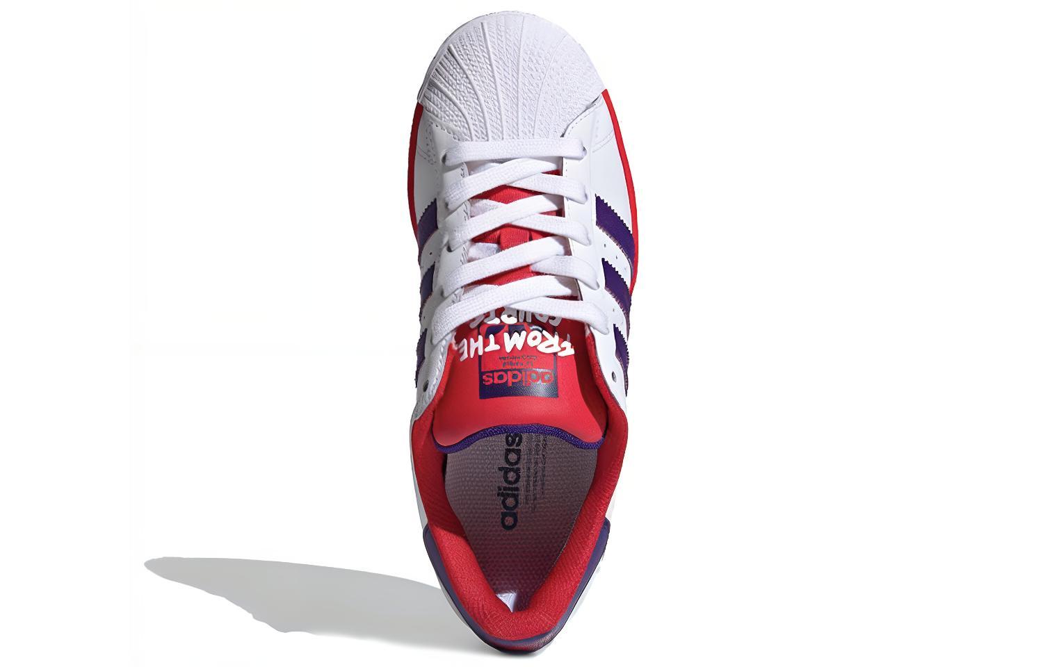 Shop (JR) 阿迪达斯 Superstar J '白色大学紫红色' FV3666