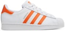 Buy 大童 adidas originals Superstar J 低帮 童鞋 白橘金
