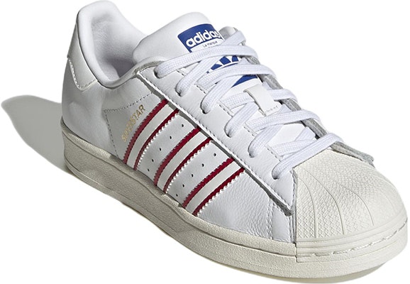 (Youth) adidas Superstar J 'White Power Red' HQ9968 Lookbook (Youth) adidas Superstar J 'White Power Red' HQ9968
