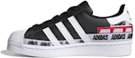Buy (JR) adidas Superstar J 'Jalur Tumit Perkataan - Core Hitam' FX5872